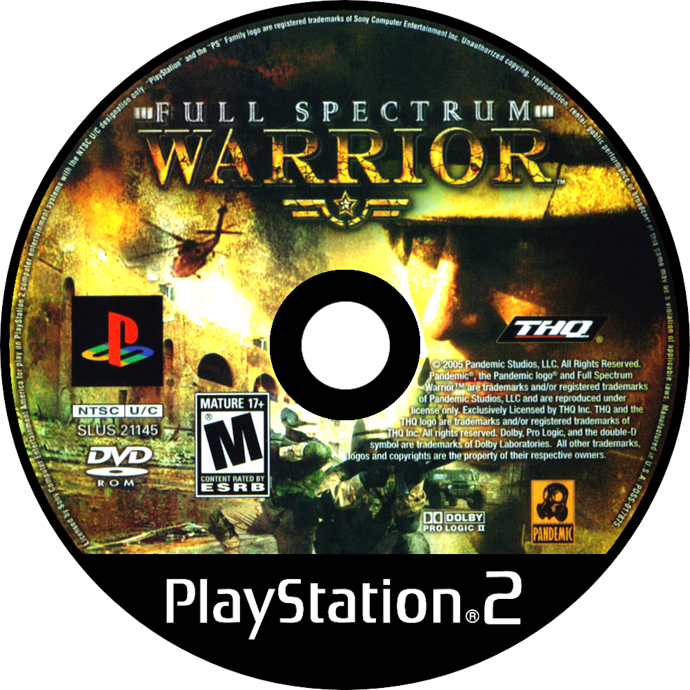 Full Spectrum Warrior - PlayStation 2 (PS2) Game