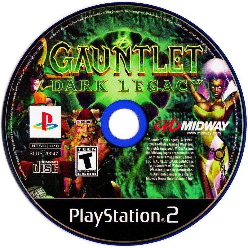 Gauntlet: Dark Legacy - PlayStation 2 (PS2) Game Complete - YourGamingShop.com - Buy, Sell, Trade Video Games Online. 120 Day Warranty. Satisfaction Guaranteed.