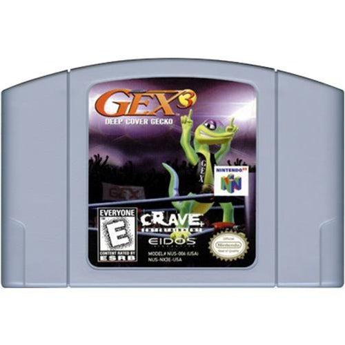 Gex 3: Deep Cover Gecko - Authentic Nintendo 64 (N64) Game Cartridge - YourGamingShop.com - Buy, Sell, Trade Video Games Online. 120 Day Warranty. Satisfaction Guaranteed.