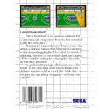 Great Basketball - Sega Master System Game Complete - YourGamingShop.com - Buy, Sell, Trade Video Games Online. 120 Day Warranty. Satisfaction Guaranteed.