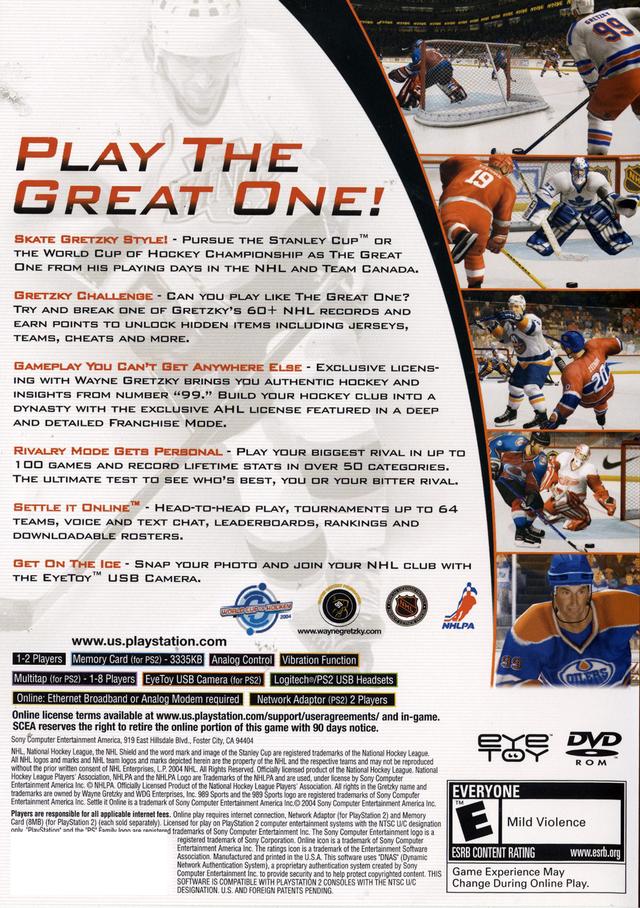 Gretzky NHL 2005 - PlayStation 2 (PS2) Game