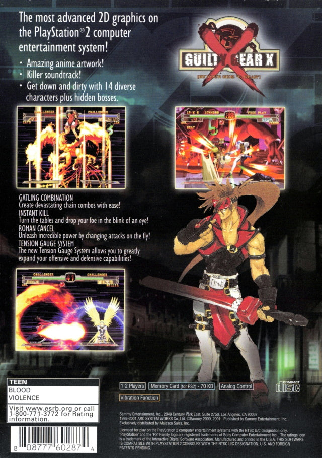 Guilty Gear X - PlayStation 2 (PS2) Game