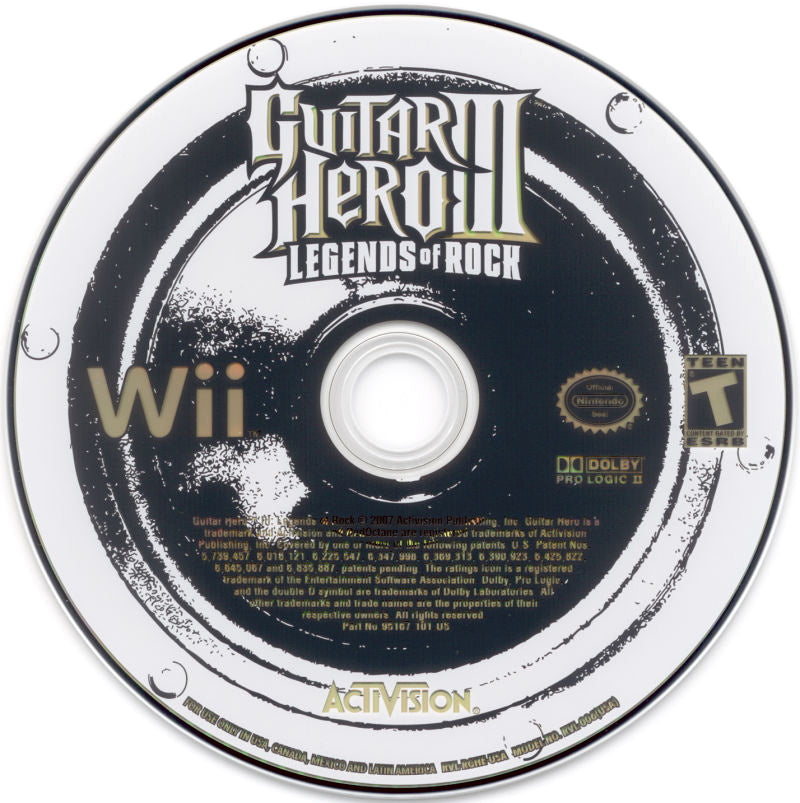 Guitar Hero III: Legends of Rock - Nintendo Wii Game