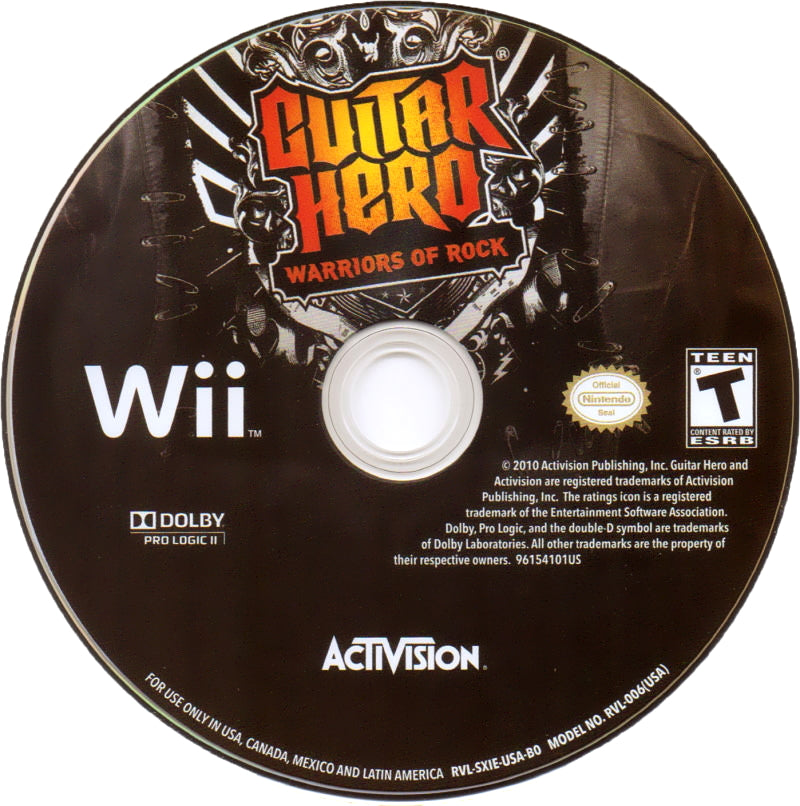 Guitar Hero: Warriors of Rock - Nintendo Wii Game