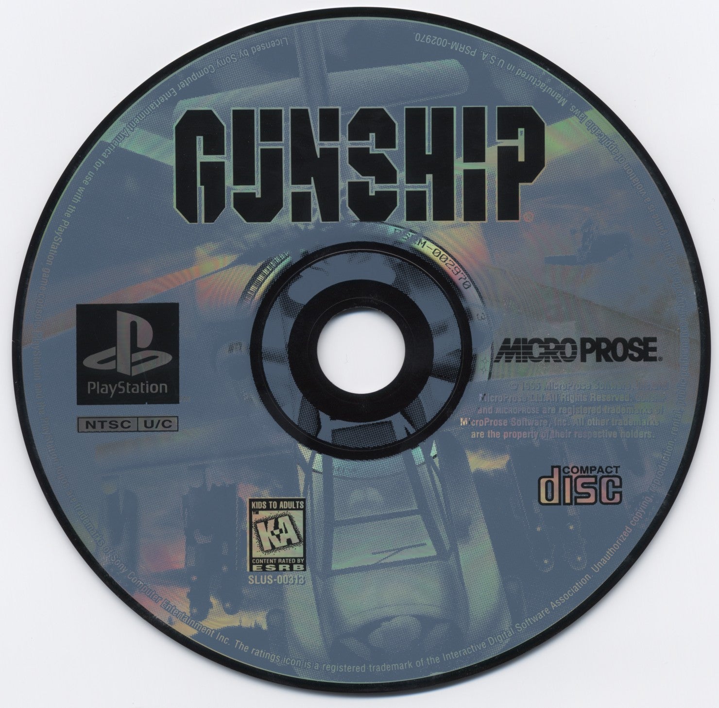 Gunship (Long Box) - PlayStation 1 (PS1) Game