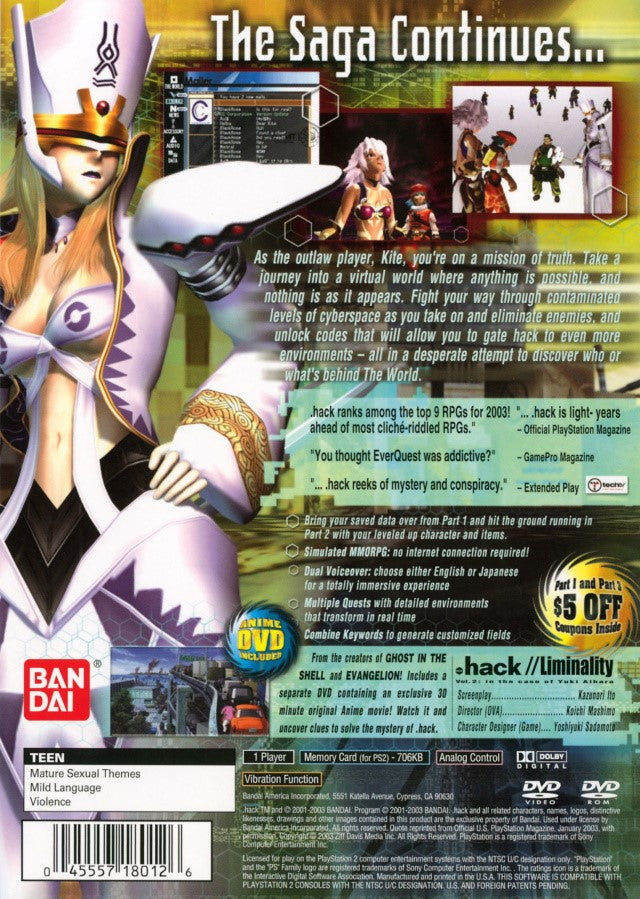 .hack//Mutation Part 2 - PlayStation 2 (PS2) Game