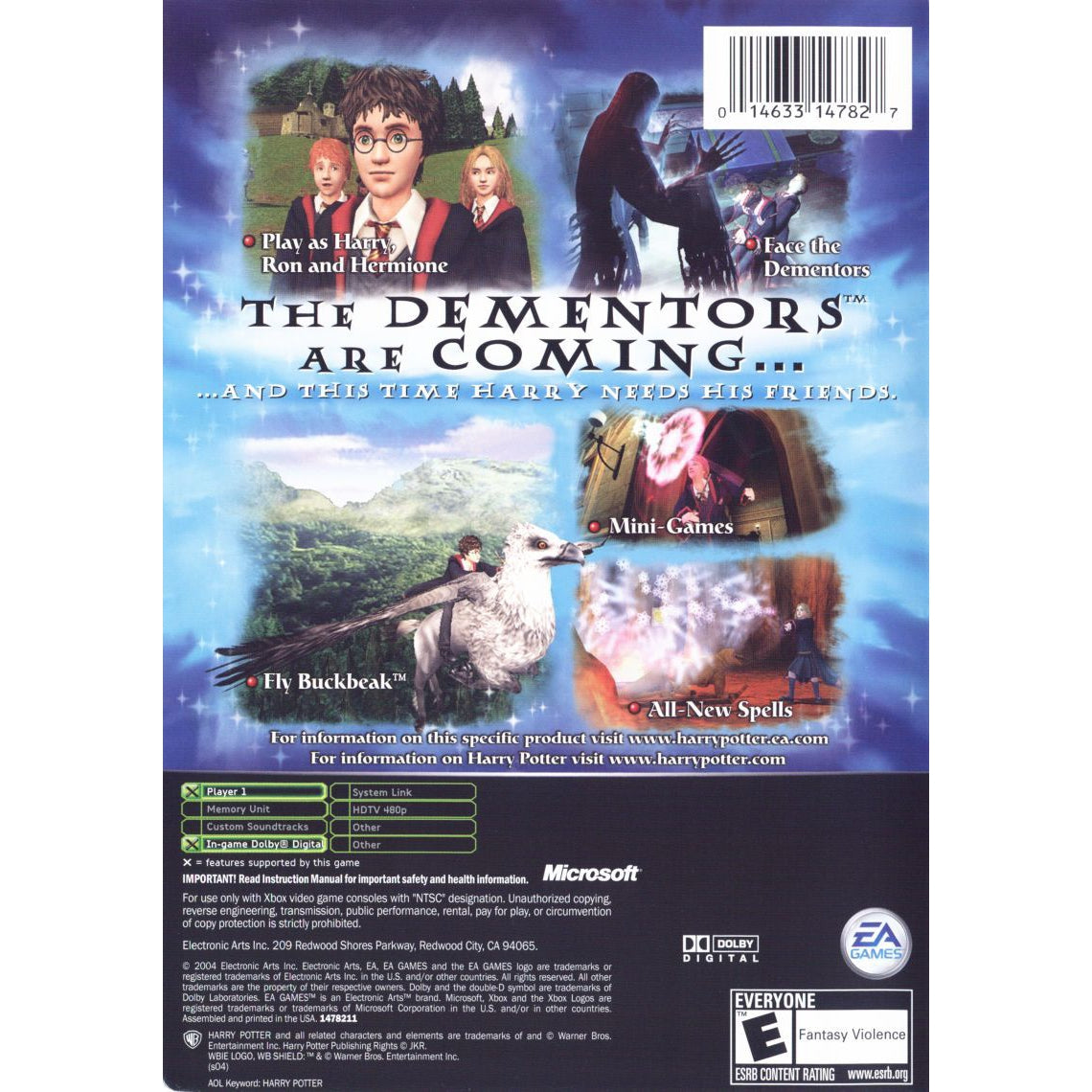 Harry Potter and the prisoner of Azkaban - Microsoft Xbox Game Complete - YourGamingShop.com - Buy, Sell, Trade Video Games Online. 120 Day Warranty. Satisfaction Guaranteed.