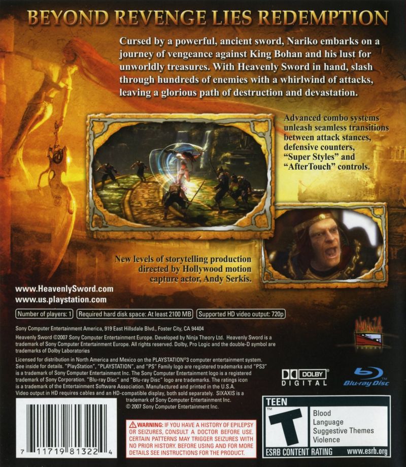 Heavenly Sword - PlayStation 3 (PS3) Game