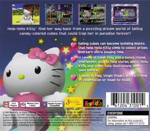 Hello Kitty's Cube Frenzy - PlayStation 1 (PS1) Game