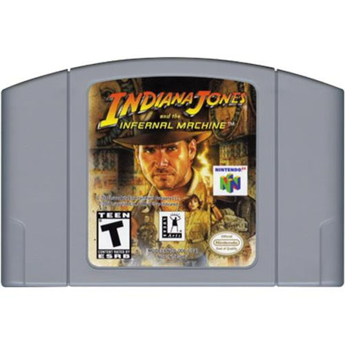 Indiana Jones and the Infernal Machine - Authentic Nintendo 64 (N64) Game Cartridge - YourGamingShop.com - Buy, Sell, Trade Video Games Online. 120 Day Warranty. Satisfaction Guaranteed.