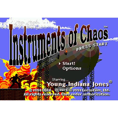 Instruments of Chaos Starring Young Indiana Jones - Sega Genesis Game Complete - YourGamingShop.com - Buy, Sell, Trade Video Games Online. 120 Day Warranty. Satisfaction Guaranteed.