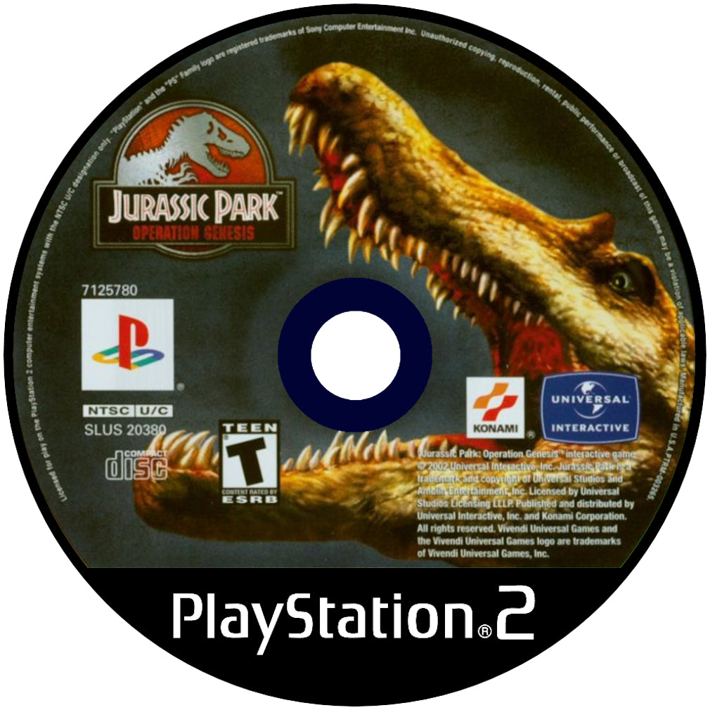 Jurassic Park: Operation Genesis - PlayStation 2 (PS2) Game