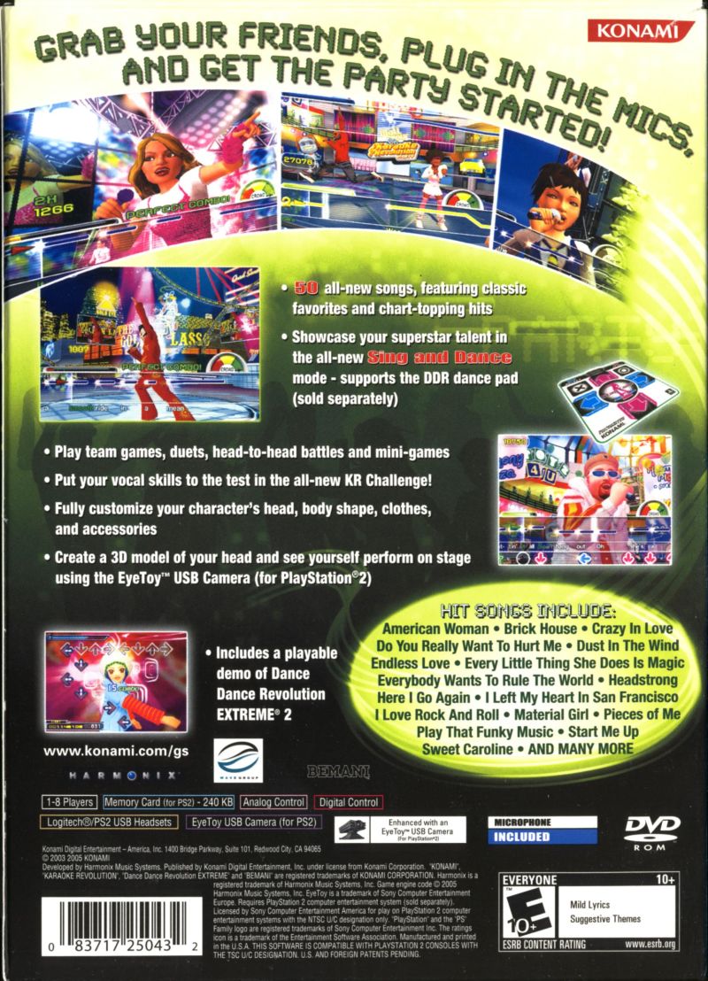 Karaoke Revolution Party - PlayStation 2 (PS2) Game