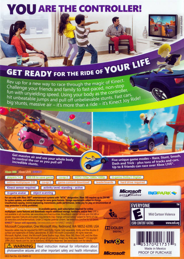 Kinect Joy Ride - Xbox 360 Game