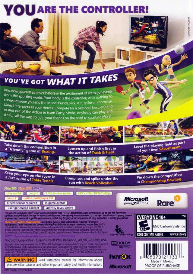 Kinect Sports - Xbox 360 Game