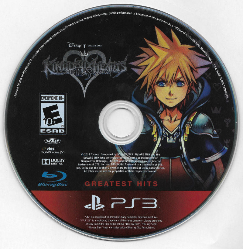 Kingdom Hearts HD 2.5 ReMIX (Greatest Hits)  - PlayStation 3 (PS3) Game