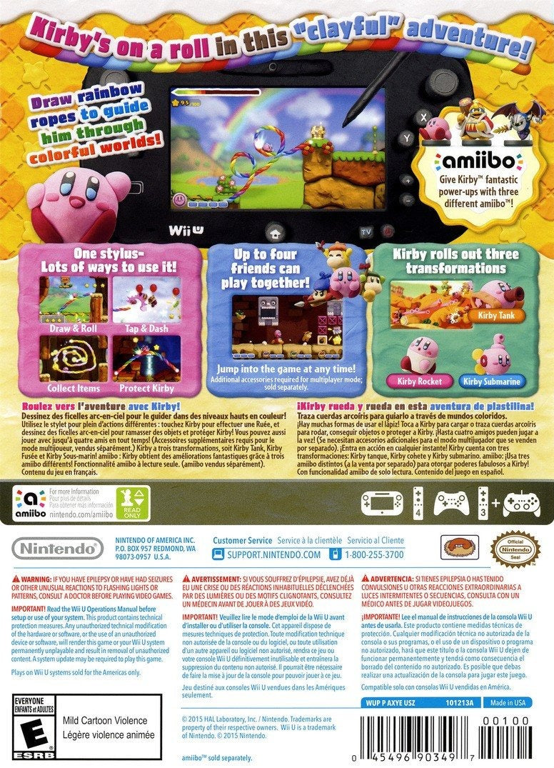 Kirby and the Rainbow Curse - Nintendo Wii U Game