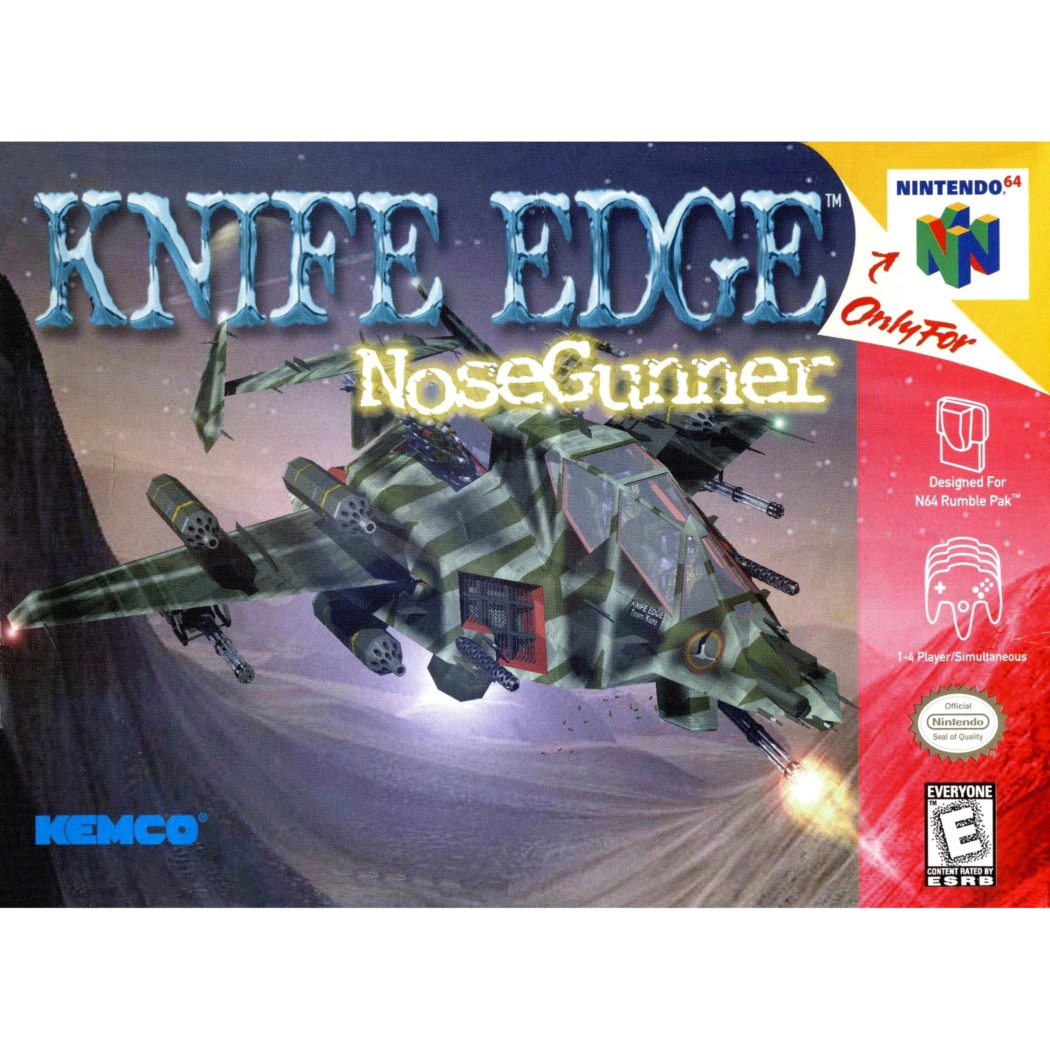 Knife Edge: Nose Gunner - Authentic Nintendo 64 (N64) Game Cartridge - YourGamingShop.com - Buy, Sell, Trade Video Games Online. 120 Day Warranty. Satisfaction Guaranteed.