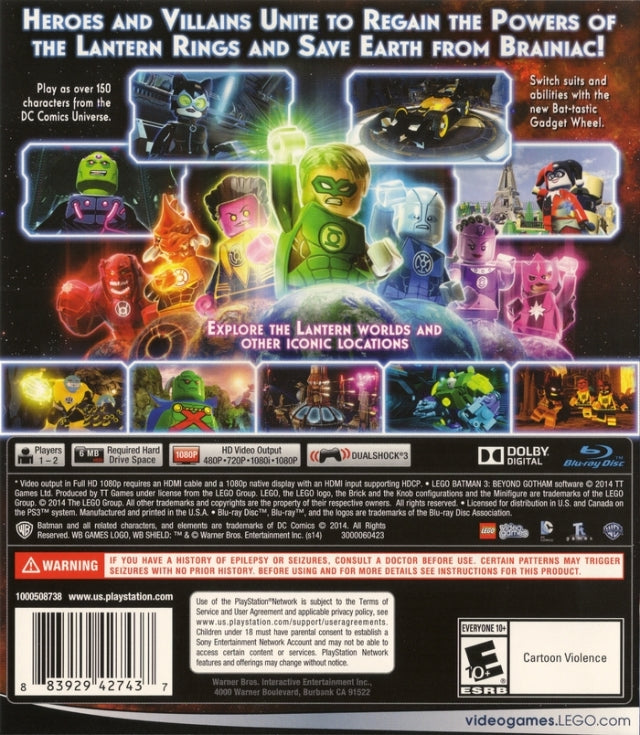 LEGO Batman 3: Beyond Gotham - PlayStation 3 (PS3) Game