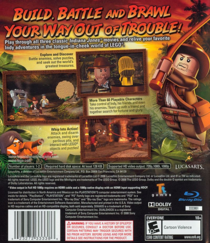 LEGO Indiana Jones: The Original Adventures - PlayStation 3 (PS3) Game