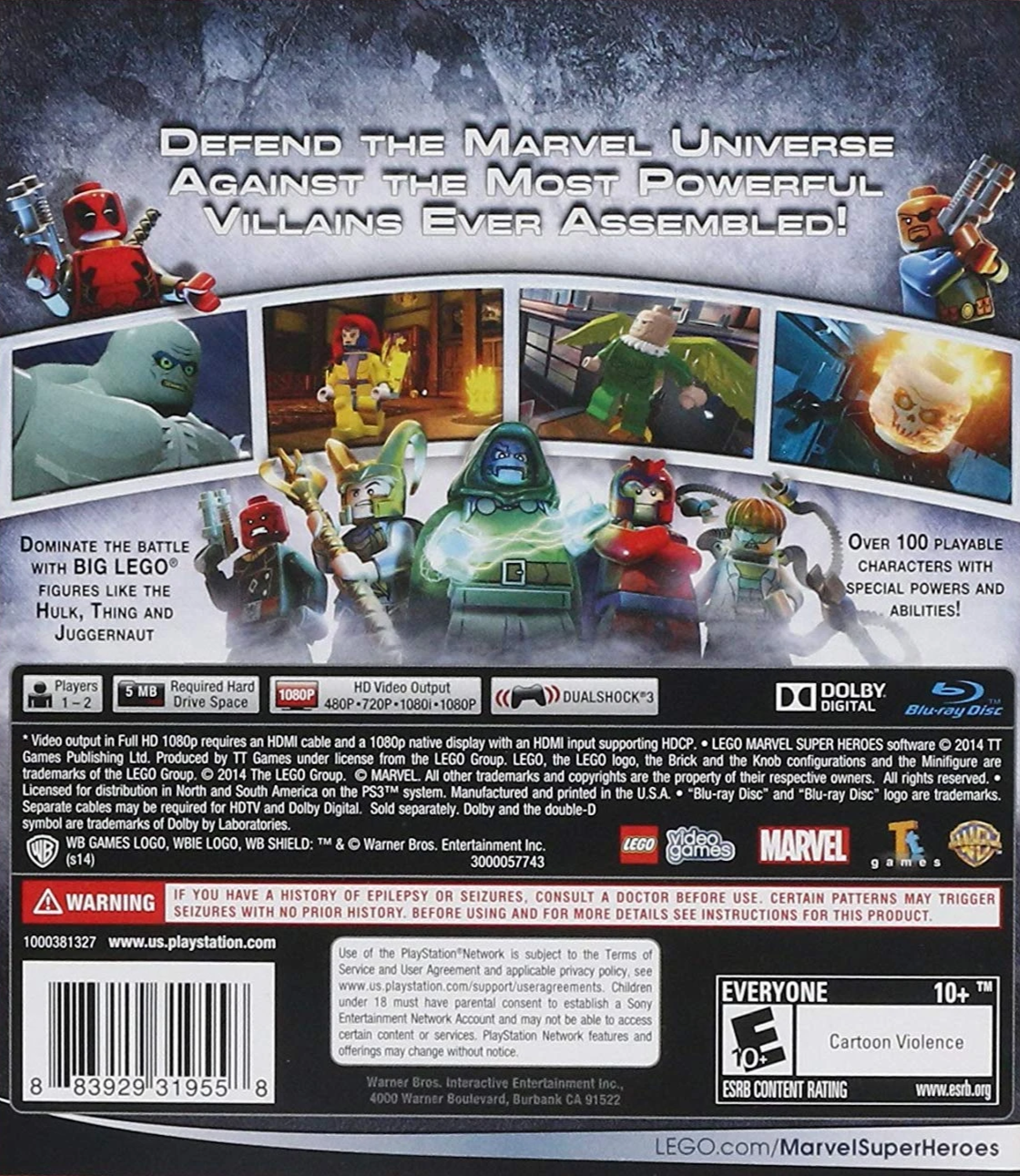 LEGO Marvel Super Heroes (Greatest Hits) - PlayStation 3 (PS3) Game