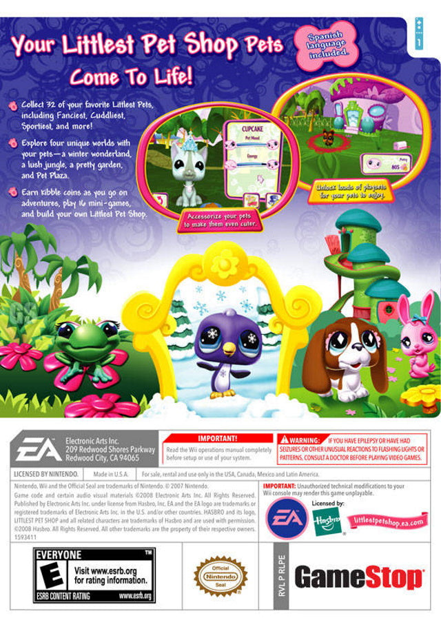 Littlest Pet Shop - Nintendo Wii Game