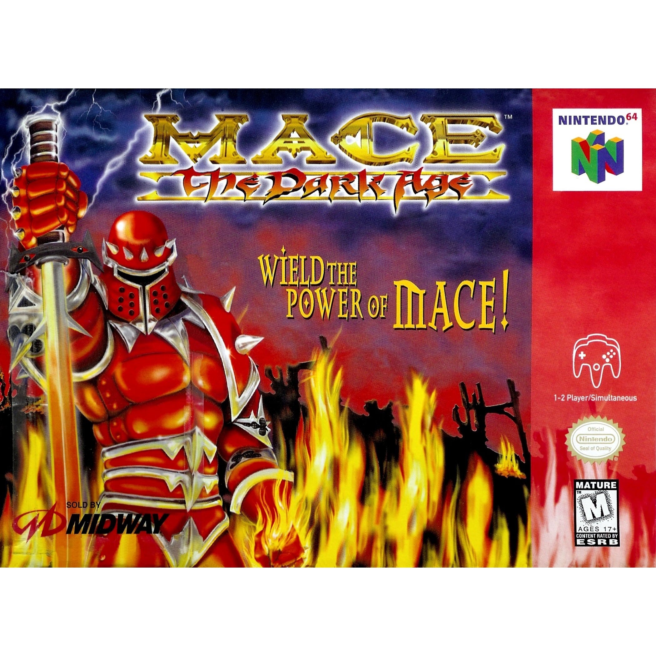 Mace: The Dark Age - Authentic Nintendo 64 (N64) Game Cartridge - YourGamingShop.com - Buy, Sell, Trade Video Games Online. 120 Day Warranty. Satisfaction Guaranteed.