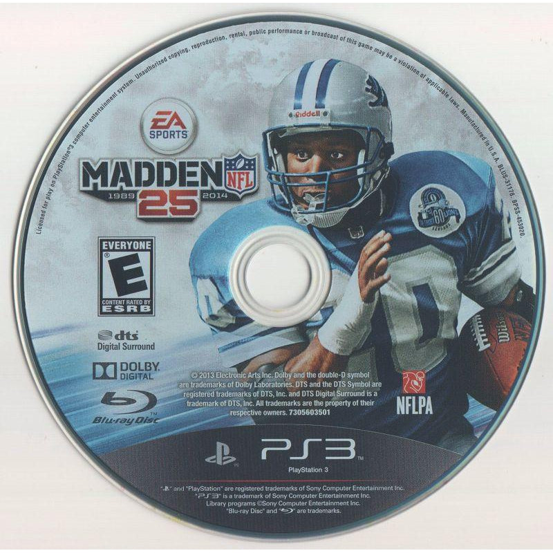 Madden NFL 25 - PlayStation 3 (PS3) Game Complete - YourGamingShop.com - Buy, Sell, Trade Video Games Online. 120 Day Warranty. Satisfaction Guaranteed.