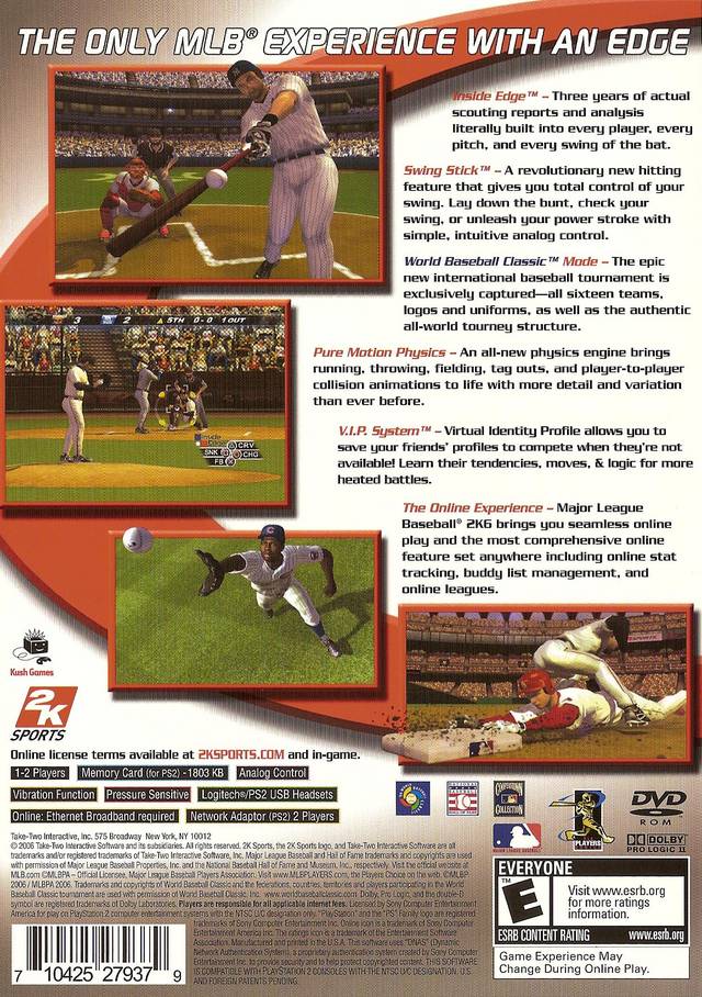 Major League Baseball 2K6 - PlayStation 2 (PS2) Game