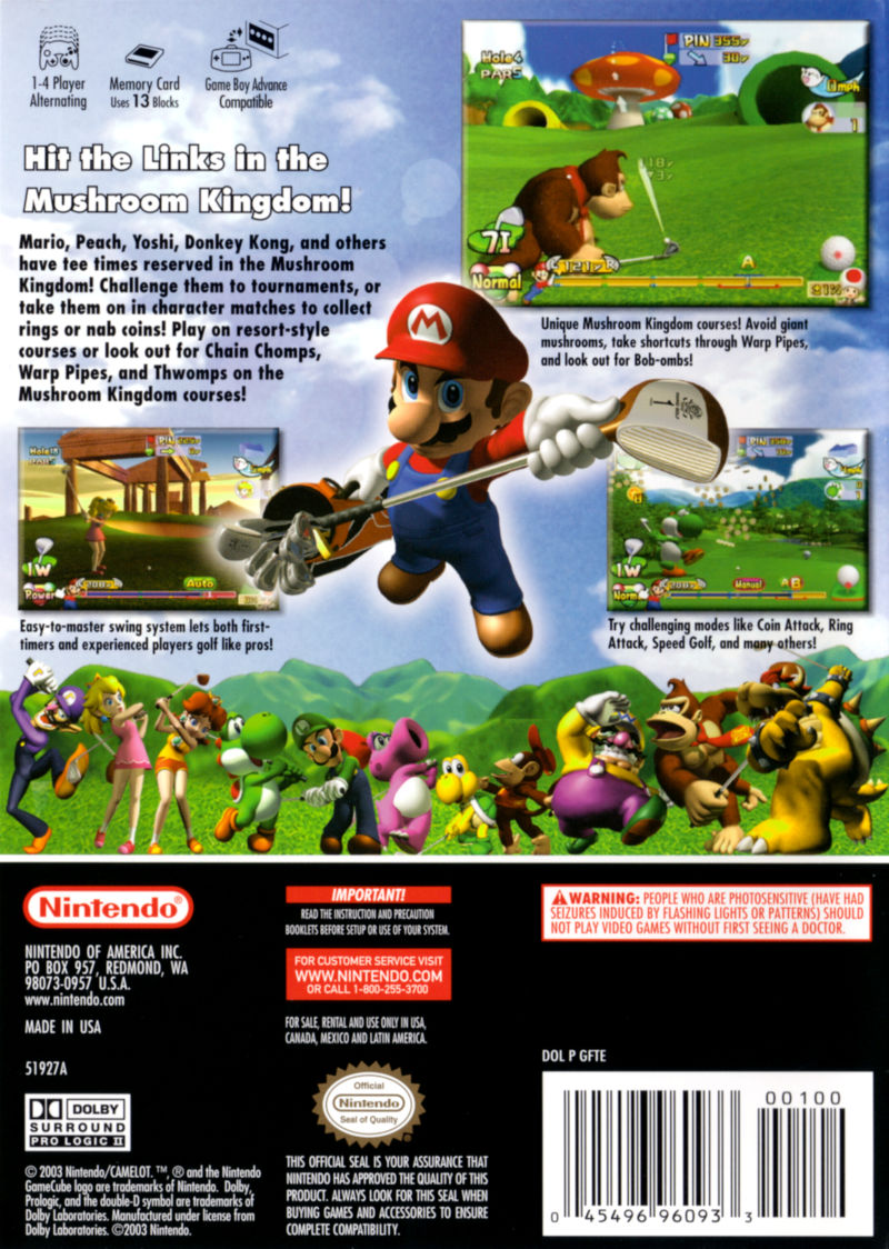 Mario Golf: Toadstool Tour (Player's Choice) - Nintendo GameCube Game