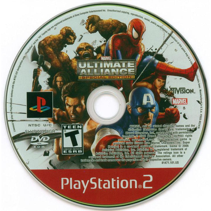 Marvel Ultimate Alliance (Special Edition) - PlayStation 2 (PS2) Game Complete - YourGamingShop.com - Buy, Sell, Trade Video Games Online. 120 Day Warranty. Satisfaction Guaranteed.