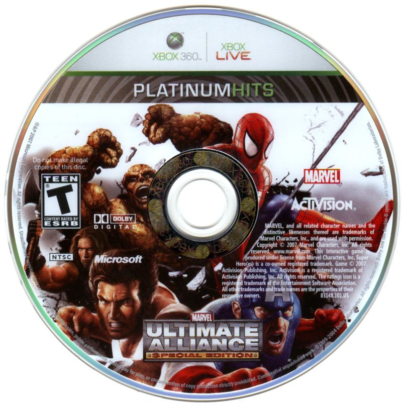 Marvel: Ultimate Alliance - Special Edition (Platinum Hits) - Xbox 360 Game