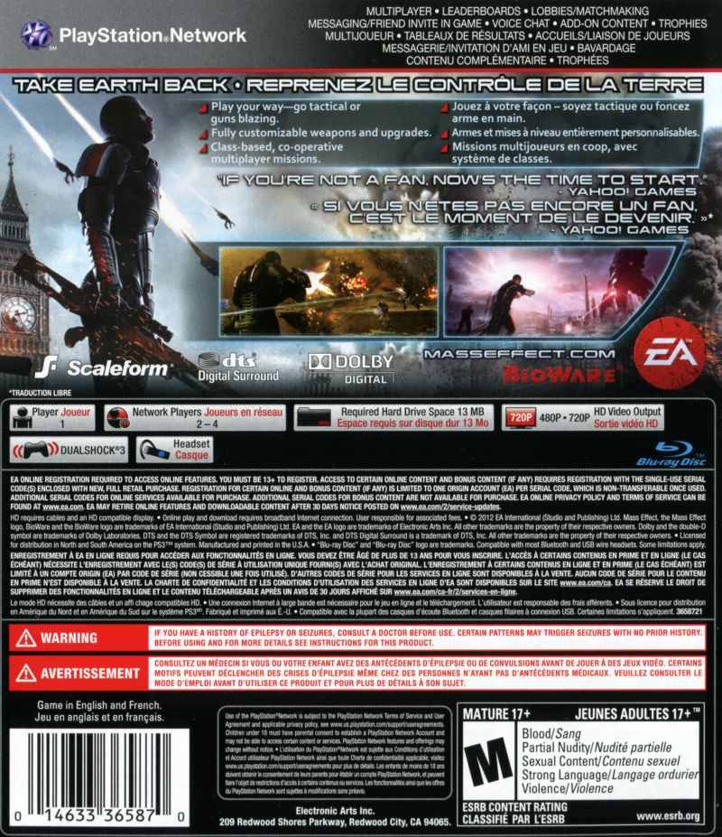 Mass Effect 3 - PlayStation 3 (PS3) Game