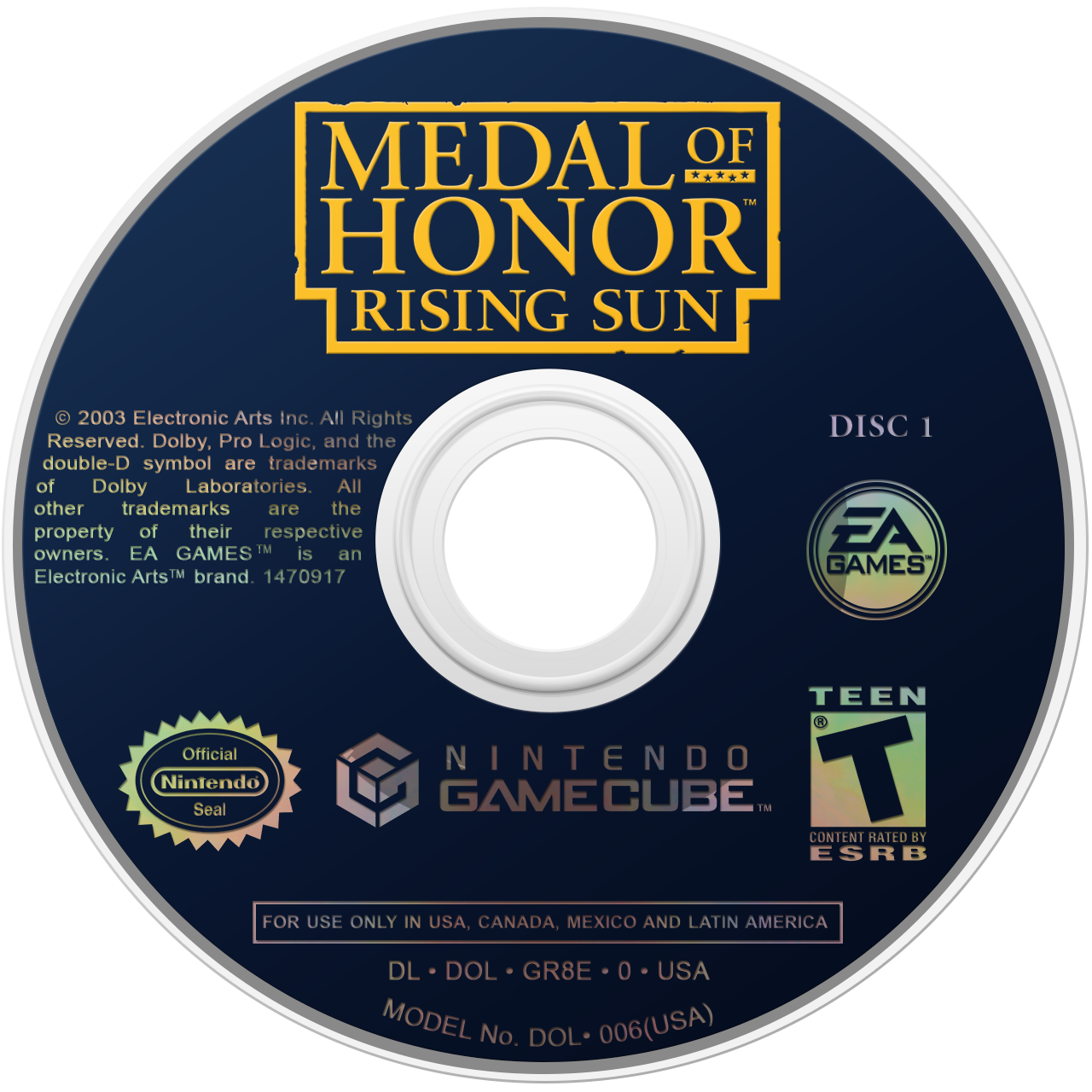 Medal of Honor: Rising Sun (Player's Choice) - GameCube Game