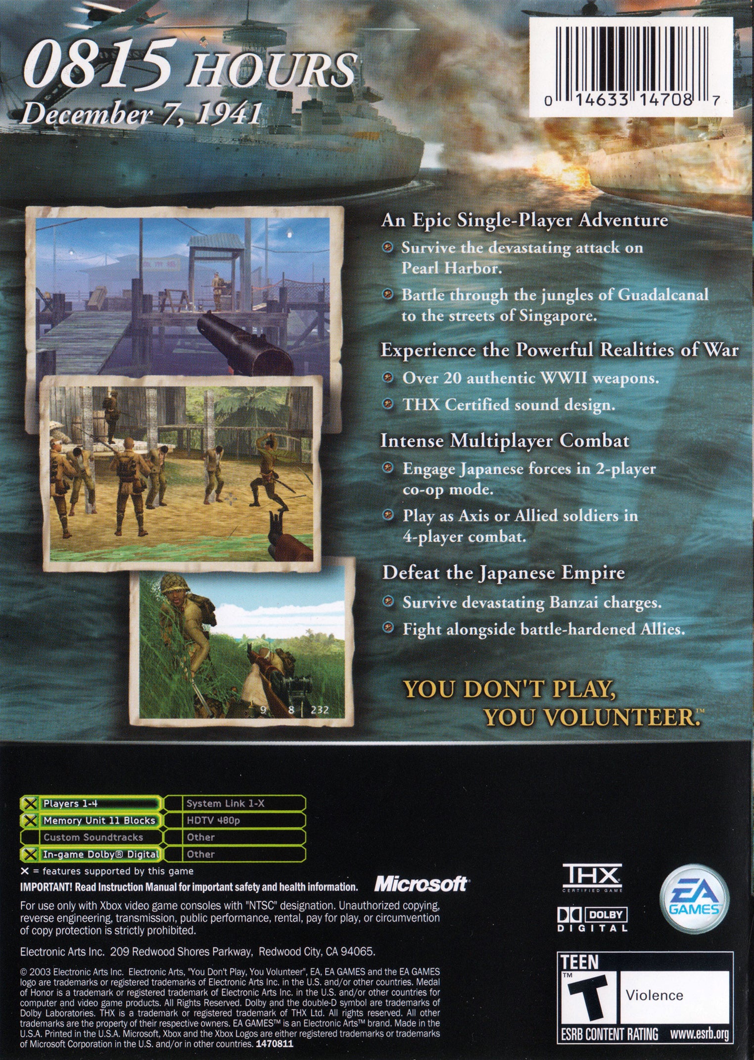 Medal of Honor: Rising Sun - Microsoft Xbox Game