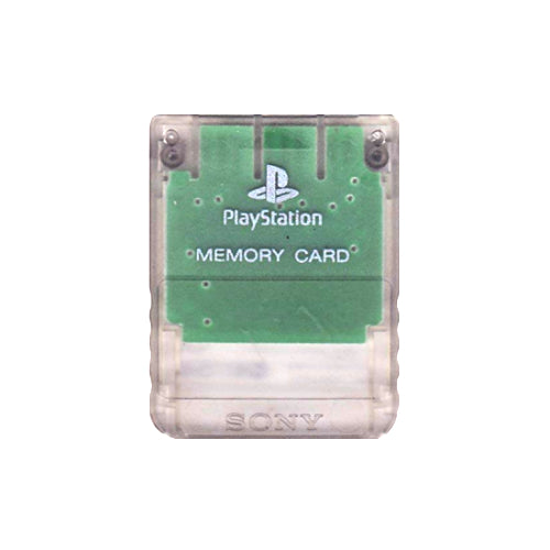 Sony PlayStation 1 Memory Card - Clear - YourGamingShop.com - Buy, Sell, Trade Video Games Online. 120 Day Warranty. Satisfaction Guaranteed.