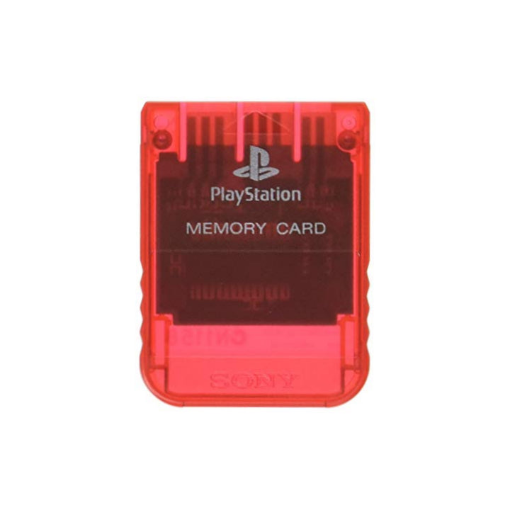 Sony PlayStation 1 Memory Card - Crimson Red - YourGamingShop.com - Buy, Sell, Trade Video Games Online. 120 Day Warranty. Satisfaction Guaranteed.