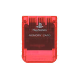 Sony PlayStation 1 Memory Card - Crimson Red