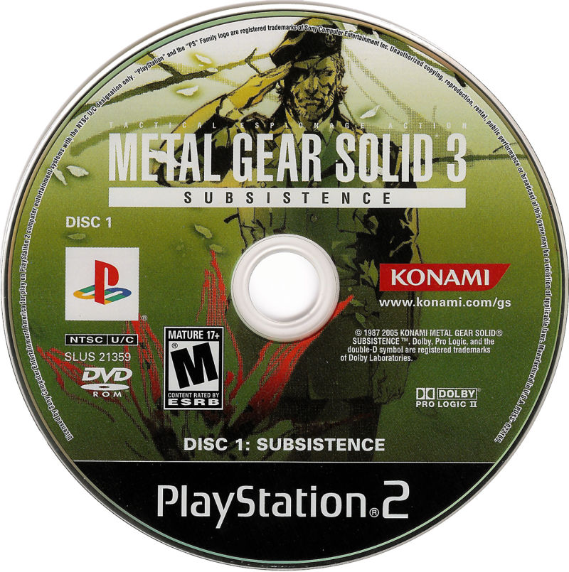 Metal Gear Solid 3: Subsistence - PlayStation 2 (PS2) Game