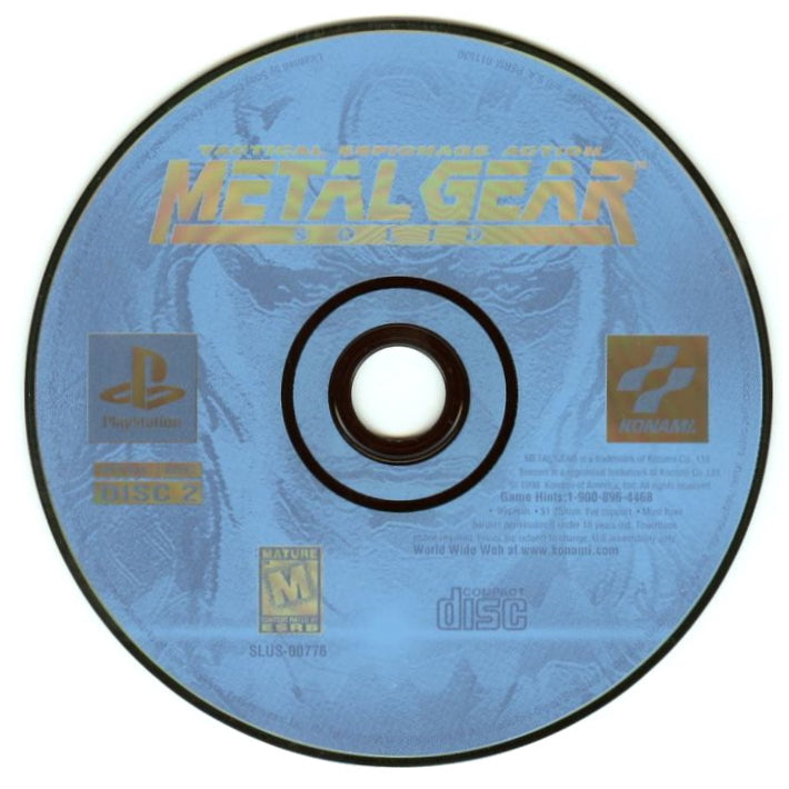 Metal Gear Solid - PlayStation 1 (PS1) Game Complete - YourGamingShop.com - Buy, Sell, Trade Video Games Online. 120 Day Warranty. Satisfaction Guaranteed.
