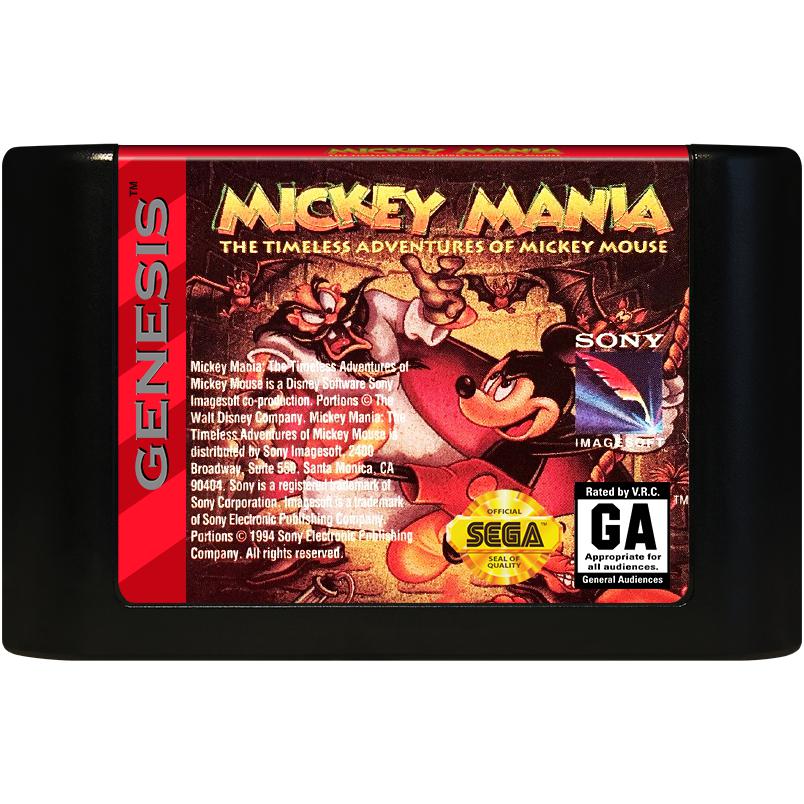 Mickey Mania - Sega Genesis Game Complete - YourGamingShop.com - Buy, Sell, Trade Video Games Online. 120 Day Warranty. Satisfaction Guaranteed.