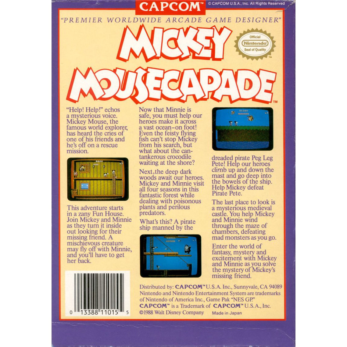 Your Gaming Shop - Mickey Mousecapade - Authentic NES Game Cartridge