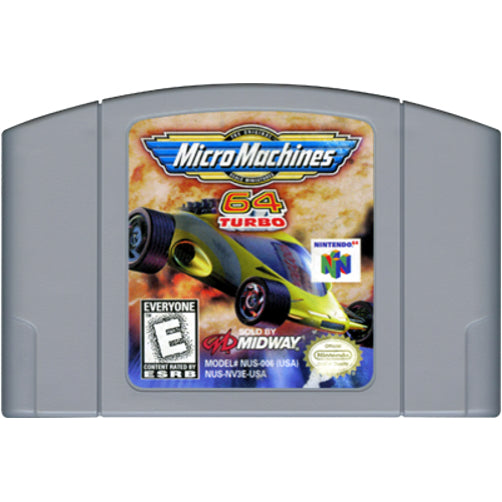 Micro Machines 64 Turbo - Authentic Nintendo 64 (N64) Game Cartridge - YourGamingShop.com - Buy, Sell, Trade Video Games Online. 120 Day Warranty. Satisfaction Guaranteed.