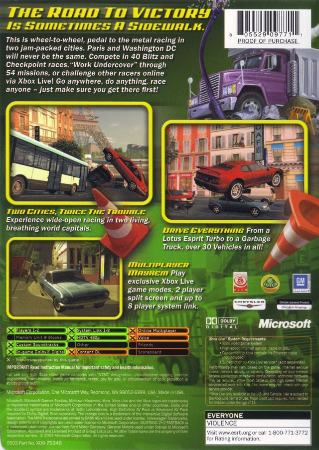 Midtown Madness 3 - Microsoft Xbox Game
