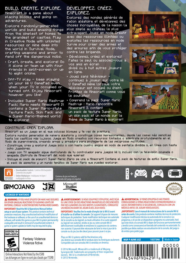 Minecraft: Wii U Edition - Nintendo Wii U Game
