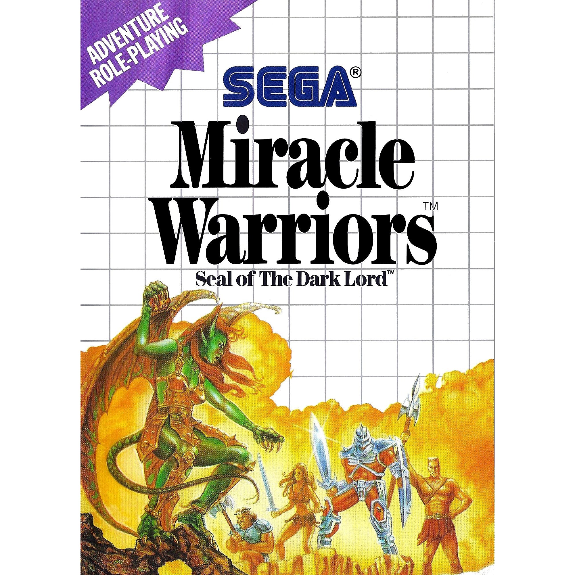 Miracle Warriors: Seal of the Dark Lord - Sega Master System Game Complete - YourGamingShop.com - Buy, Sell, Trade Video Games Online. 120 Day Warranty. Satisfaction Guaranteed.