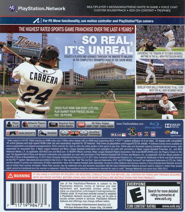 MLB 13: The Show - PlayStation 3 (PS3) Game