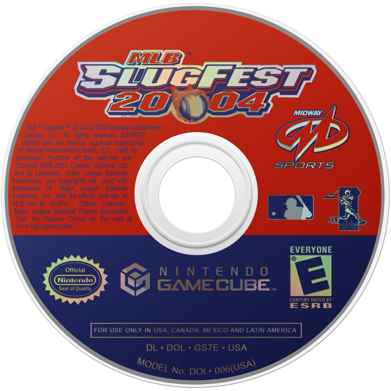 MLB SlugFest 2004 - Nintendo GameCube Game