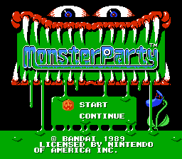 Monster Party - Authentic NES Game Cartridge