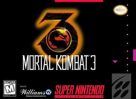 Mortal Kombat 3 - Super Nintendo (SNES) Game Cartridge